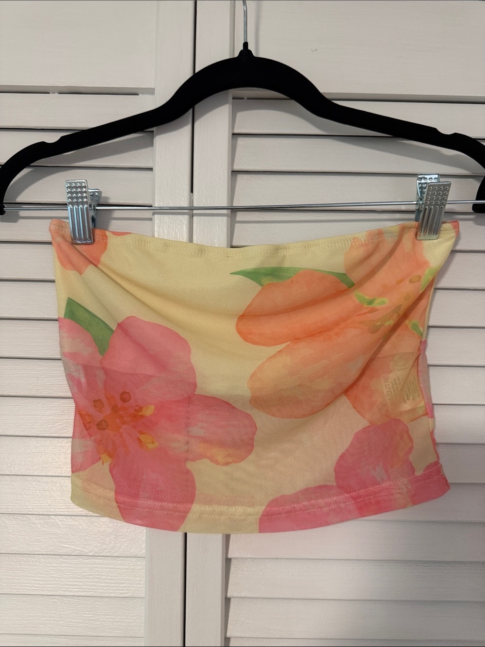 Princess Polly Pastel Floral Strapless Crop Top and Skirt - Selling As A Set